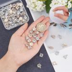 Cubic Zirconia Charm Set in Gold and Silver