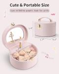 Light Pink Ballerina Music Jewelry Box for Girls