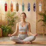 14pcs Bullet Shape Healing Crystal Pendants Set