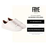 Frye Ivy Low Lace Sneakers in Vintage Italian Leather