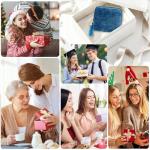 Teal Blue Velvet Travel Jewelry Organizer Pouch