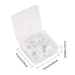 60pcs Oval Pendant Blanks and Glass Cabochons Set