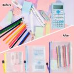 8-Pack Mesh Zipper Pouches for Stylish Organization