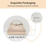 Gold Glitter Clutch Purse for Formal Events