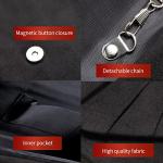 BBjinronjy Black Suede Evening Clutch with Chain