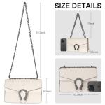 Aiqudou Embossed Snake-Print Crossbody Purse