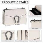 Aiqudou Embossed Snake-Print Crossbody Purse