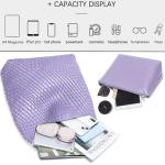 Vegan Leather Hand-Woven Tote Bag in Violets