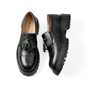 Beau Today Women's Chunky Leather Loafers