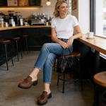 Ablanczoom Women's Backless Tassel Platform Loafers