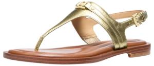Michael Kors Pale Gold Mandy Thong Sandals, Size 7