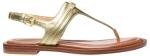 Michael Kors Pale Gold Mandy Thong Sandals, Size 7