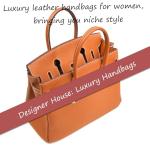 Luxurious Leather Handbag with Designer Appeal