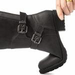 Grey Knee High Fashion Boots for Women