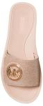 Michael Kors Rose Gold MK Charm Slides for Women