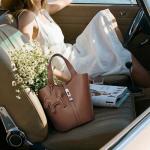 Kadynow Vegan Leather Bucket Tote Bag for Women