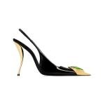 THESHY Women's Slingback Stiletto Heels with Gems