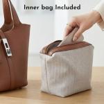 Kadynow Vegan Leather Bucket Tote Bag for Women