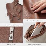 Kadynow Vegan Leather Bucket Tote Bag for Women