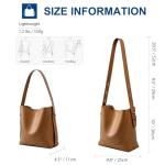 Sursee Leather Hobo Bag for Women - Trendy Crossbody