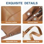 Sursee Leather Hobo Bag for Women - Trendy Crossbody