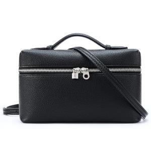 KALIDI Leather Crossbody Bag for Women, Black