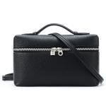 KALIDI Leather Crossbody Bag for Women, Black