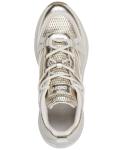 DKNY Women's White Gold Sneakers, Size 6.5