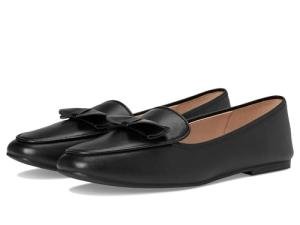 Cole Haan Black Leather Bow Loafers for Women
