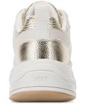 DKNY Women's White Gold Sneakers, Size 6.5