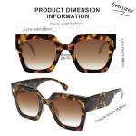 SOJOS Retro Oversized Tortoise Sunglasses for Women