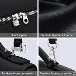 KALIDI Leather Crossbody Bag for Women, Black