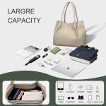 KKXIU Vegan Leather Tote Bag for Women