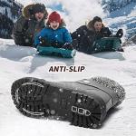 FRACORA Women's Stylish Combat Boots with Fur Lining