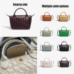 Braided Luxury Leather Mini Women's Handbag