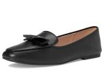 Cole Haan Black Leather Bow Loafers for Women
