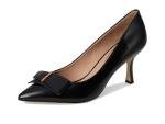 Cole Haan Felicia Bow Pumps in Black Leather