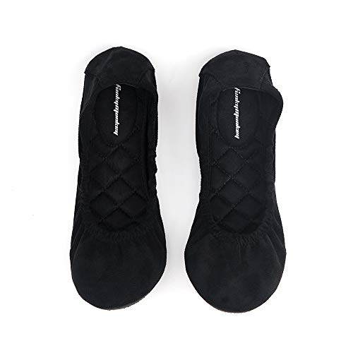 FUNKYMONKEY Women's Comfortable Black Ballet Flats