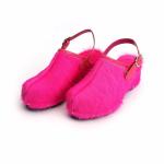 Luxury Women's Cowhide Hair Platform Clogs