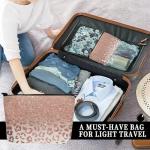 Luxury Pink Leopard Makeup Organizer Bag