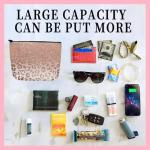 Luxury Pink Leopard Makeup Organizer Bag