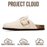 Genuine Leather Women’s Clogs with Memory Foam