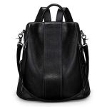 S-ZONE Women’s Leather Antitheft Backpack Purse