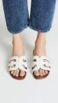 Sam Edelman Bay Classic White Leather Slide Sandal