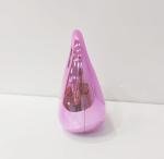 Mini Crescent Silver Clutch with Chain for Events