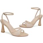 Susanny Nude Strappy Pointed Open Toe Heels