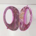 Mini Crescent Silver Clutch with Chain for Events