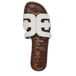 Sam Edelman Bay Classic White Leather Slide Sandal
