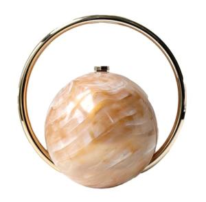 Elegant Marble Ball Evening Clutch for Women