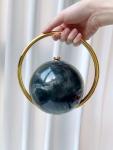 Elegant Marble Ball Evening Clutch for Women